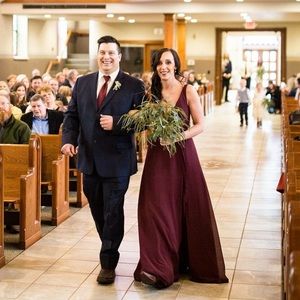 Mori Lee Bordeaux Style 21532 Maxi Dress